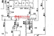 大众（上汽）中的桑塔纳2000空调系统电路图(见图1/2)