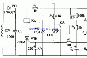 JS20单结晶体管时间继电器电路图