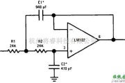 滤波器电路中的低通有源滤波器电路图