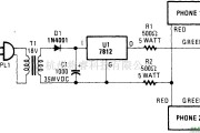 通信电路中的很简单的电话对讲机电路