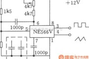 函数信号产生器中的用NE566V构成的20kHz的波形发生器