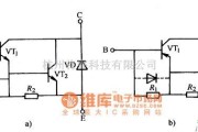 仪器仪表中的大功率达林顿管内部电路图