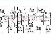 迎客门铃兼狗叫报警电路原理