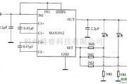 LED电路中的MAX1912驱动白光LED电路图