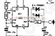 信号产生中的利用555集成电路的斜波发生器电路