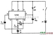 LED电路中的巧用TA7641作LED闪光启动器电路图