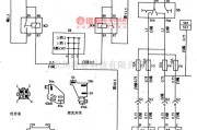 大宇中的大宇赛手轿车前照灯电路原理图
