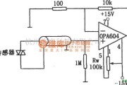 运算放大电路中的压电传感器用高保真高阻抗放大器(OPA604)电路图