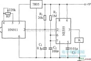 红外线热释遥控中的HN911的应用电路