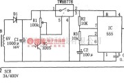 灯光控制中的555构成的光控自动闪烁路标灯