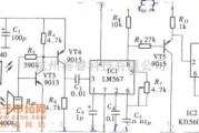 超声波传感器中的盲人探路器之一(LM567、KD56022)电路图