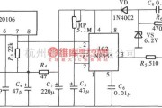 红外线热释遥控中的由CX20106、NE555组成的红外遥控延时节电开关