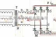 整流单元中的电阻负载三相桥式整流电路图