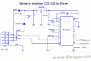单片机与RS232串口接线电路图