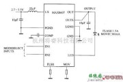 LED电路中的MAX8607驱动白光LED电路图