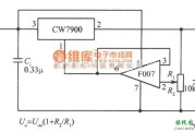 稳压电源中的可调输出集成稳压电源电路之一电路图