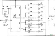 灯光控制中的LC181音频调制彩灯控制芯片构成直流彩灯控制电路
