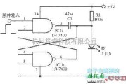 多谐振荡产生中的用基本的单稳态电路驱动发光二极管