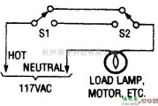 开关电路中的遥控双向交流开关布线图