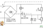 灯光控制中的简易V-MOSFET调光灯电路图