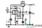 电源电路中的可调高稳压块电流扩展电路图