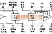 微机单片机中的μpCl350C一单片录放集成电路图