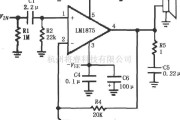 集成音频放大中的LM1875的双电源供电音频功率放大电路