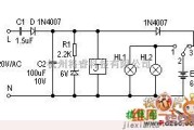 灯光控制中的简易自动应急照明灯电路图