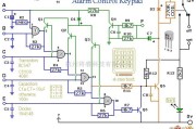 报警控制中的警报器控制键盘电路图