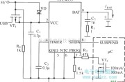 电源电路中的实用的USB接口锂离子电池充电器电路(LTC4053作为控制器）