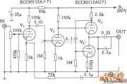 电子管功放中的和田茂氏前级放大器电路图