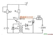 晶闸管控制中的单结晶体管通过脉冲变压器触发晶闸管电路