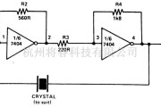 基础电路中的简易TTL晶体振荡器电路