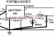 基础电路中的LM2576-ADJ应用电路分析图