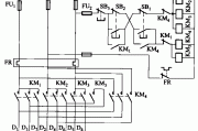 2△-Y接法双速电动机接触器控制电路