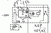 由3UN2控制的电动机热保护线路（有一个温度传感器）