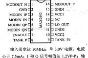 数字电路中的电路引脚及主要特性MAX2452 正交调制器