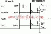 基础电路中的CSD86350Q5D高效电流降压电源电路原理图