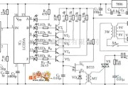 红外线热释遥控中的红外遥控调压电路图