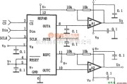 数字电路中的三通道8位串行D/A转换器MAX512／513的双极性输出电路图