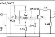 单片机制作中的LM3911单片温度控制集成电路构成的启动制冷设备的控温电路图