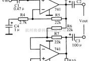 电流环放大中的用双运放组成的平衡输出电路图