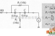 滤波器电路中的减少陷波滤器的元件的桥式T电路图