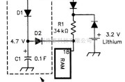光电电路中的锂电池内存备份电池更换电路
