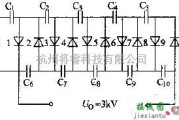 电源电路中的晶体二极管-电容十倍升压电路图