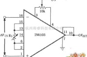 仪表放大器中的INA103失调电压可调电路图