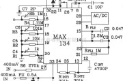 数字电路中的由4 3/4位积分式A/D转换器MAXl34和单片机8031构成的数字万用表电路图