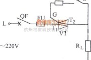 晶闸管控制中的双向晶闸管单相控制电路图