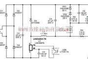 电源电路中的90~132VAC输入，9W/70V/130mA输出降压式转换器电路图