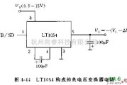 电源电路中的LT1054构成的转换器及稳压器电路图